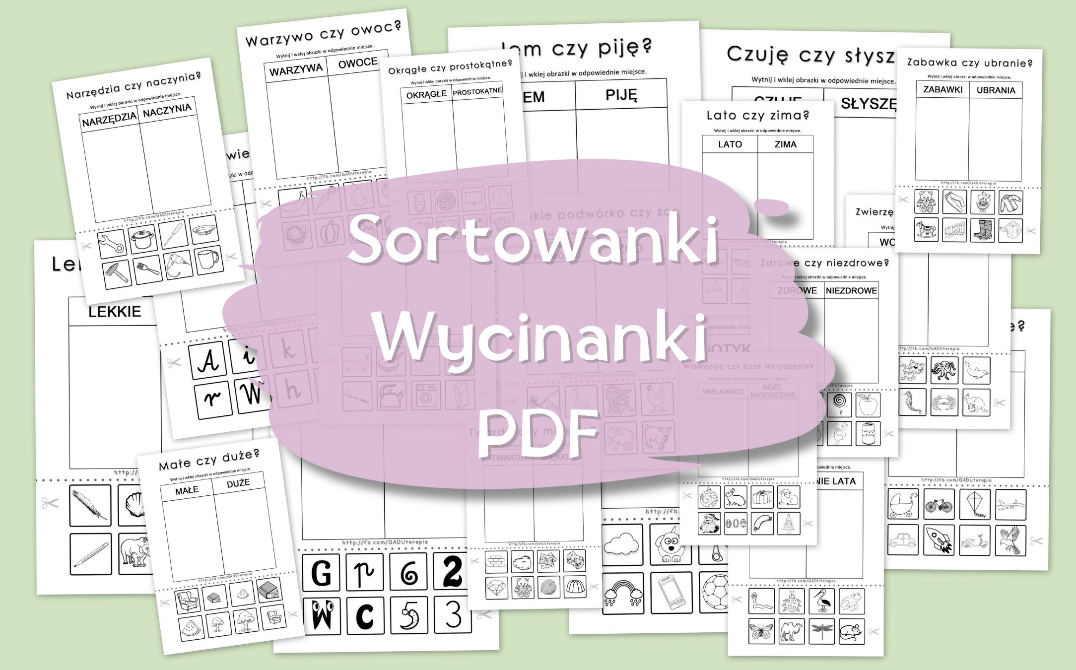 Sortowanki - Wycinanki PDF