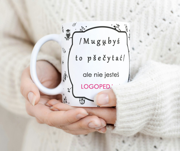 Kubek logopedyczny - sówki